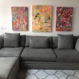 Sold paintings on customers wall