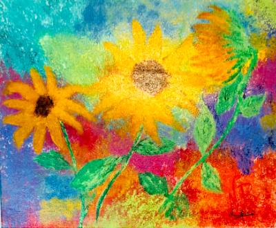 Frolicking Sunflowers 1