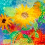 Frolicking Sunflowers 1