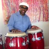Eric playing congas