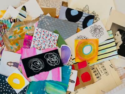 Sip Paint Collage Event